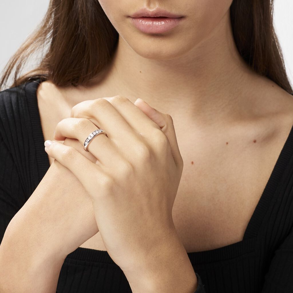 Alliance Giulia Or Blanc Diamant - Alliances Femme | Histoire d’Or