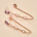 Boucles D'oreilles Pendantes Purple Mood Argent Rose Oxydes - Boucles d'oreilles fantaisie Femme | Histoire d’Or