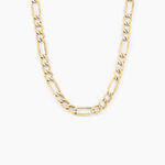 Collier Or Jaune Maille Altern&eacute;e - Chaines Homme | Histoire d&rsquo;Or