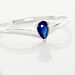 Bague Solitaire Goutte Or Blanc Saphir - Bagues solitaires Femme | Histoire d’Or