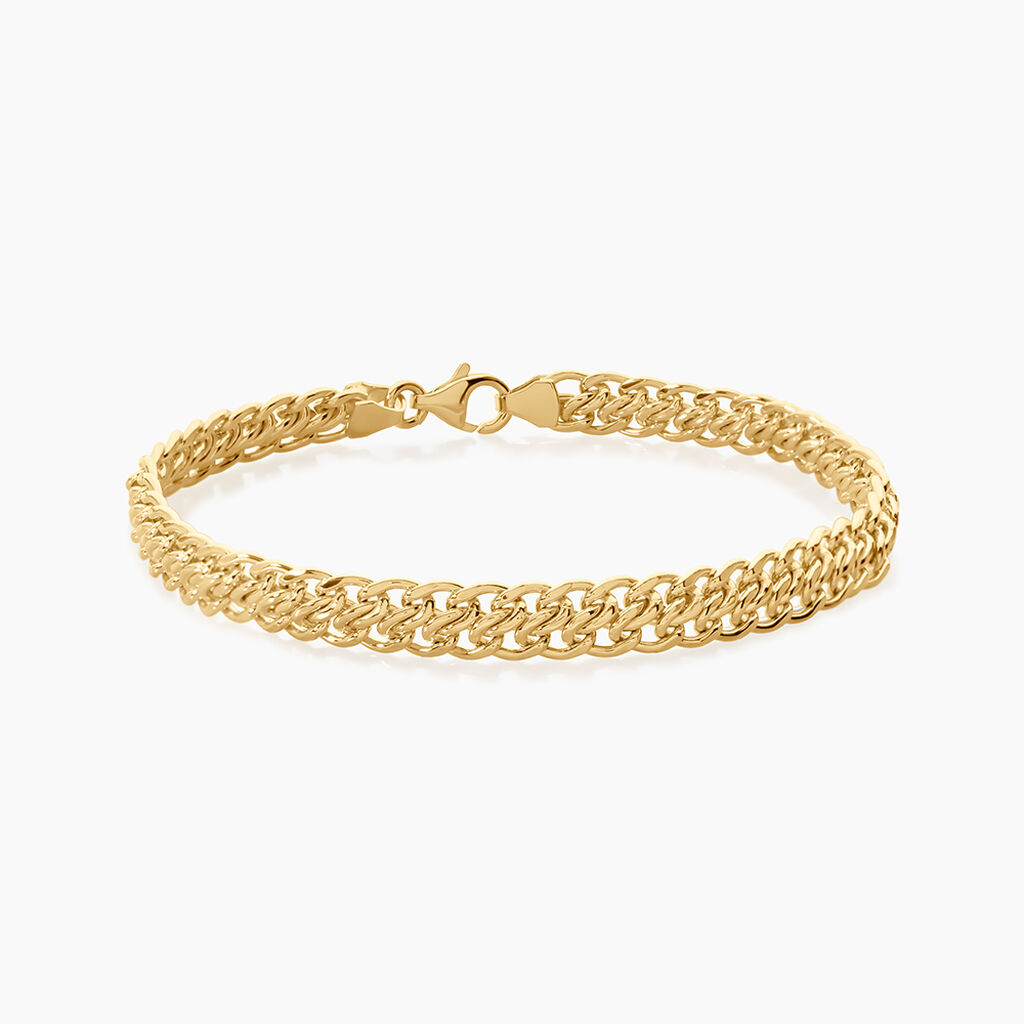 Bracelet Joline Argent Dor&eacute; A L'Or 750/1000 - Bijoux sans pierre Femme | Histoire d&rsquo;Or