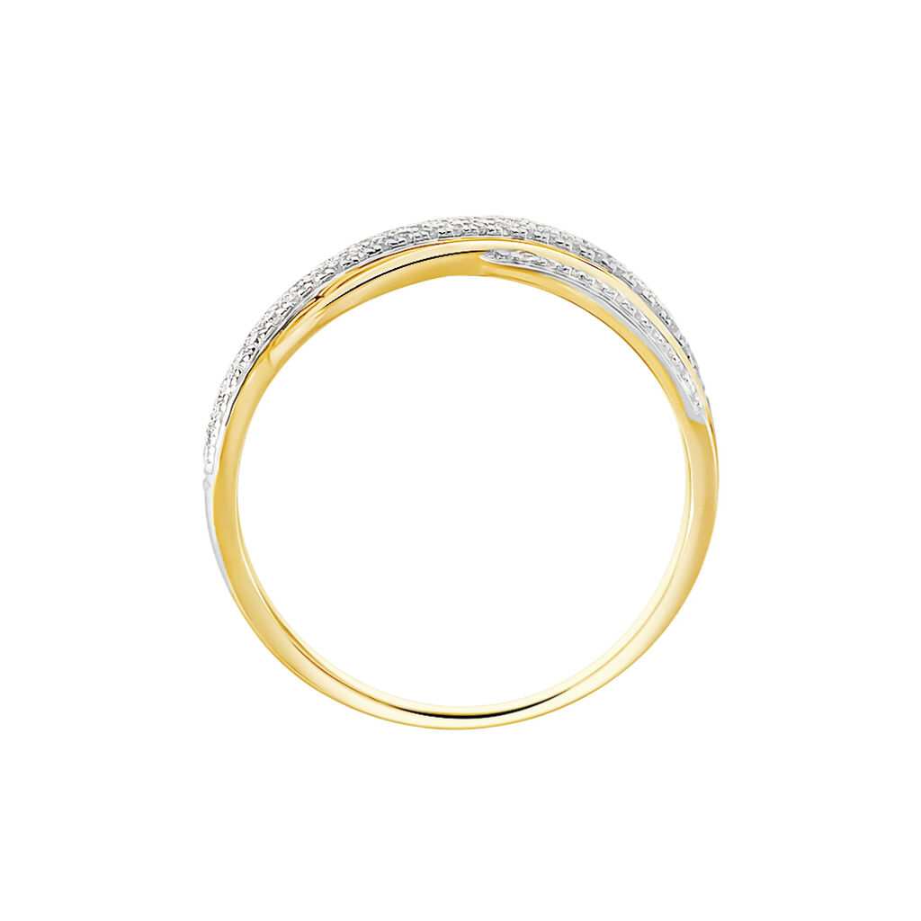 Bague Nila Or Jaune Diamant - Bagues avec pierre Femme | Histoire d’Or