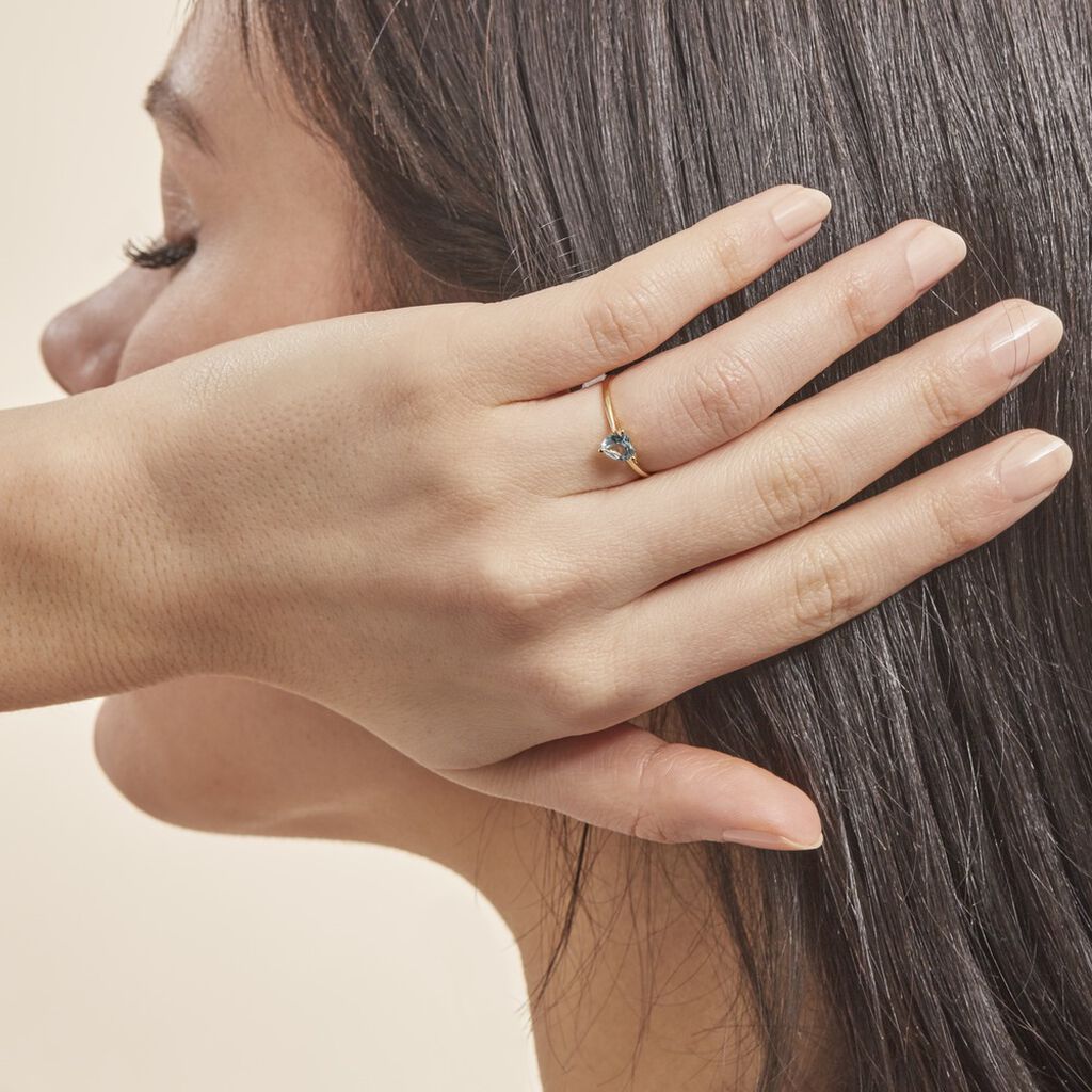 Bague Miyah Or Jaune Topaze - Bagues solitaires Femme | Histoire d’Or