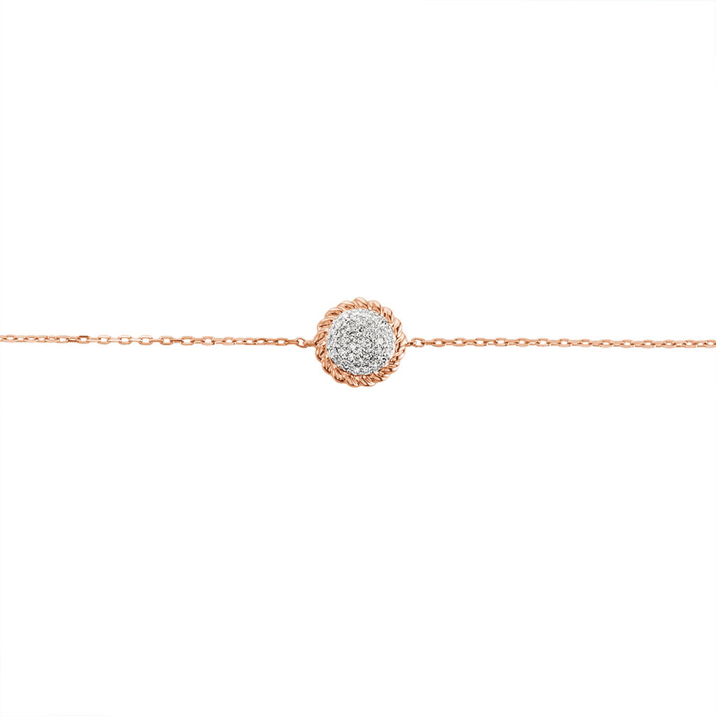 Bracelet Anne-laure Or Rose Diamant - Bracelets Femme | Histoire d’Or