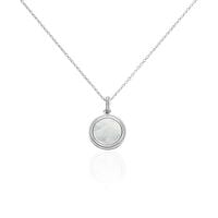 Collier Zea Argent Blanc Nacre