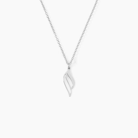 Collier Argent Blanc Prudent - Colliers fantaisie Femme | Histoire d&rsquo;Or