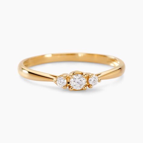Bague Les Inseparables Or Jaune Diamant - Bagues solitaires Femme | Histoire d’Or