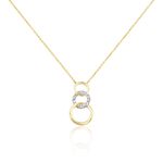 Collier Kristeen Or Bicolore Diamant Blanc - Colliers Femme | Histoire d&rsquo;Or