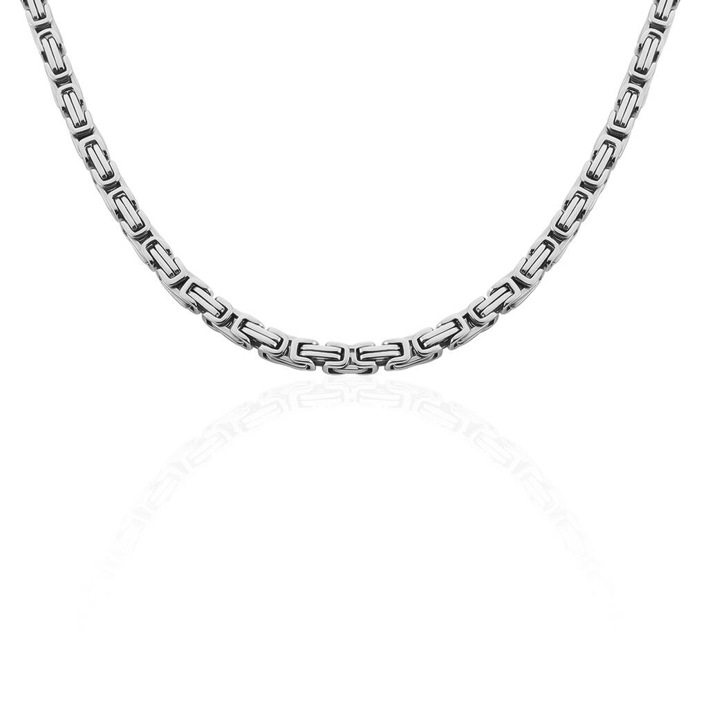 Collier Ignacio Acier Blanc - Chaines Homme | Histoire d’Or