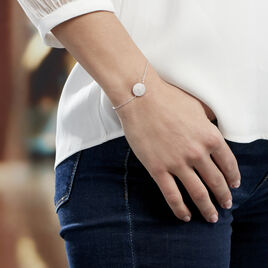 Bracelet Kylia Argent Blanc - Bracelets fantaisie Femme | Histoire d’Or