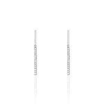 Boucles D'oreilles Puces Alayna Or Blanc Diamant - Boucles d'oreilles pendantes Femme | Histoire d&rsquo;Or