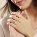 Bague Double Jeu Argent Blanc Oxyde De Zirconium - Bagues solitaires Femme | Histoire d’Or