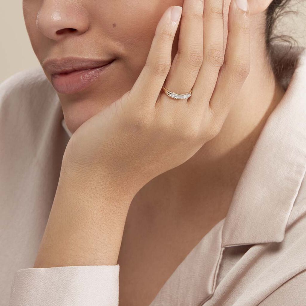 Bague Marcianne Or Jaune Diamant - Bagues avec pierre Femme | Histoire d’Or