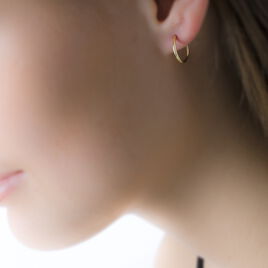 Créoles Dominae Flexible Or Jaune - Boucles d'oreilles créoles Femme | Histoire d’Or
