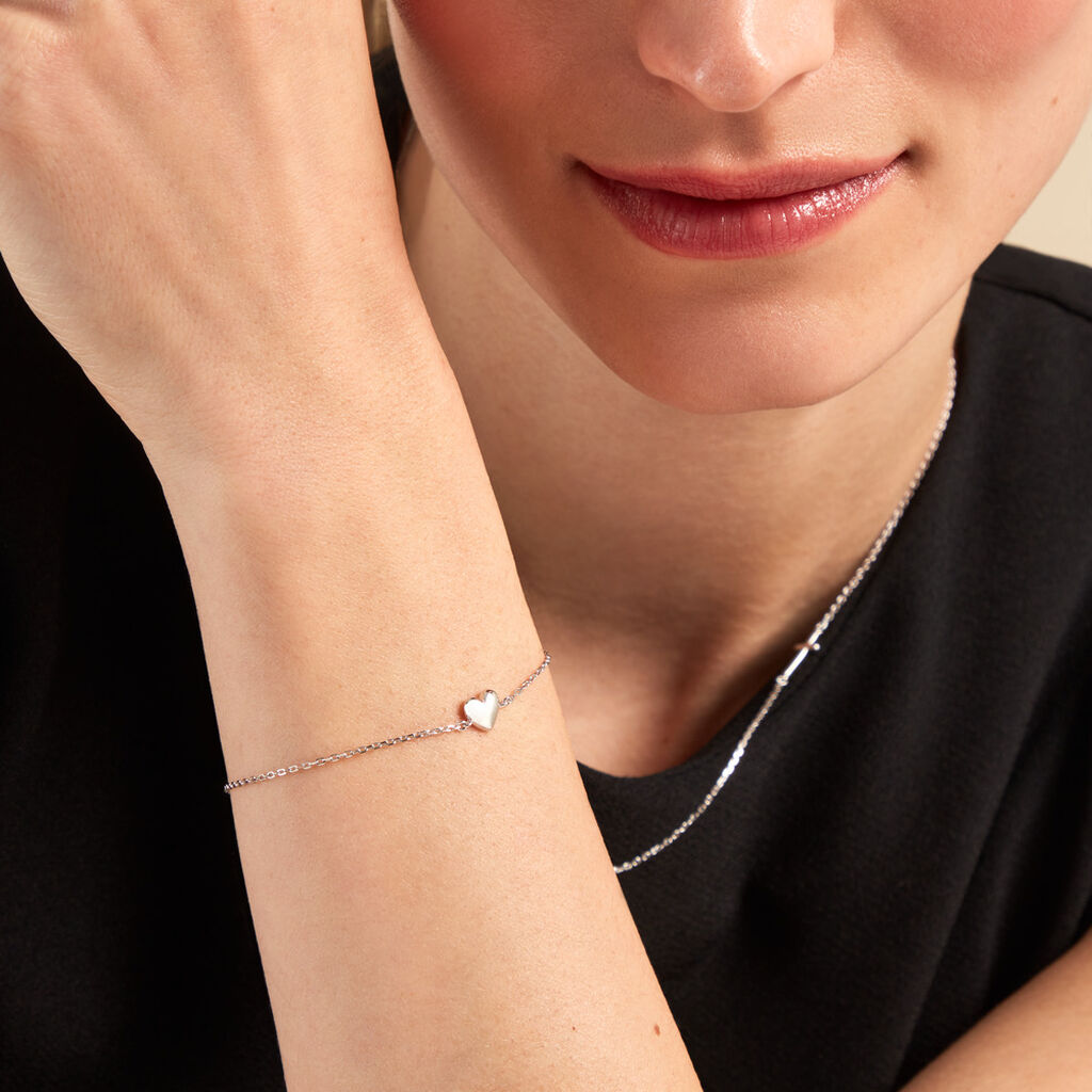 Bracelet Elodia Argent Blanc - Bracelets Femme | Histoire d’Or