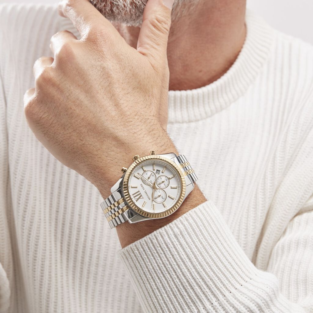 Montre Michael Kors Lexington Argenté - Montres Homme | Histoire d’Or