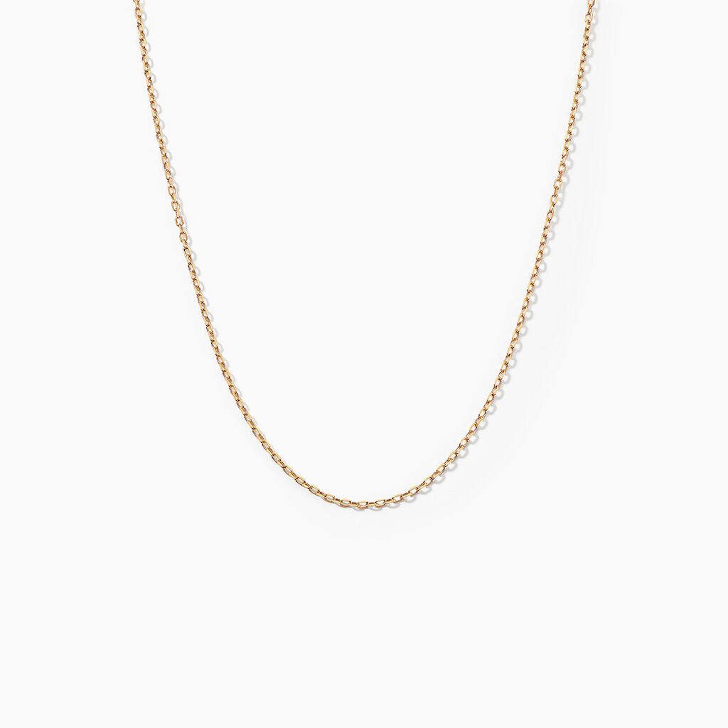 Chaîne Igoa Maille Forçat Diamantee Or Jaune