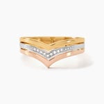 Bague Alix Or Tricolore Diamant - Bagues avec pierre Femme | Histoire d&rsquo;Or