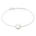 Bracelet Saül Argent Blanc Nacre - Bracelets fantaisie Femme | Histoire d’Or