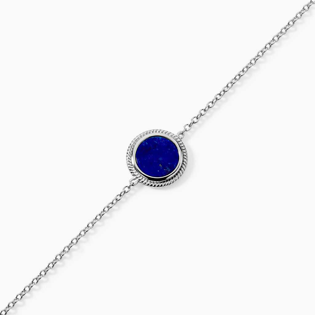Bracelet Argent Zea Lapis Lazulis - Bracelets Femme | Histoire d&rsquo;Or