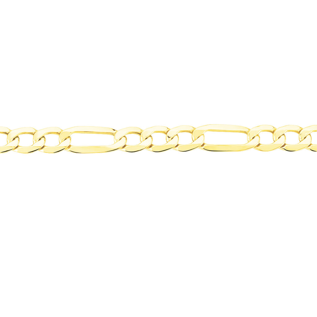 Bracelet Or Jaune Maille Alternée - Bracelets chaîne Homme | Histoire d’Or