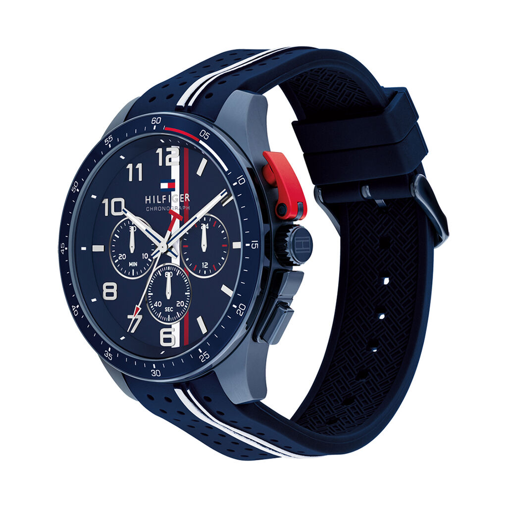 Montre Tommy Hilfiger Bank Bleu - Montres Homme | Histoire d&rsquo;Or