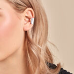 Bijou D'oreille Two Argent Blanc - Boucles d'oreilles fantaisie Famille | Histoire d&rsquo;Or