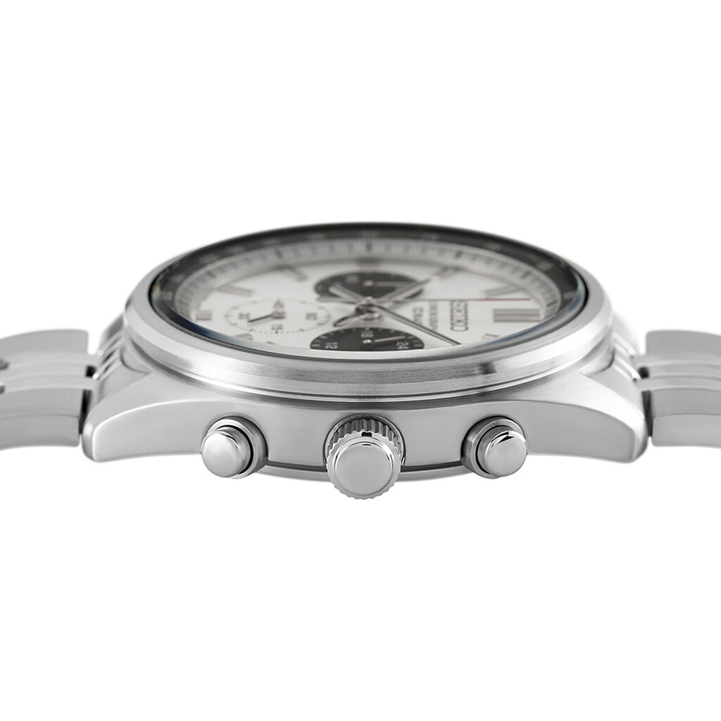 Montre Seiko Sport Bicolore Blanc / Noir - F&ecirc;te des p&egrave;res Homme | Histoire d&rsquo;Or