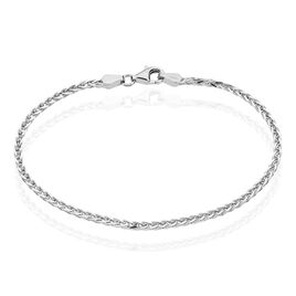 Bracelet Sherihane Maille Palmier Argent Blanc - Bracelets chaîne Femme | Histoire d’Or