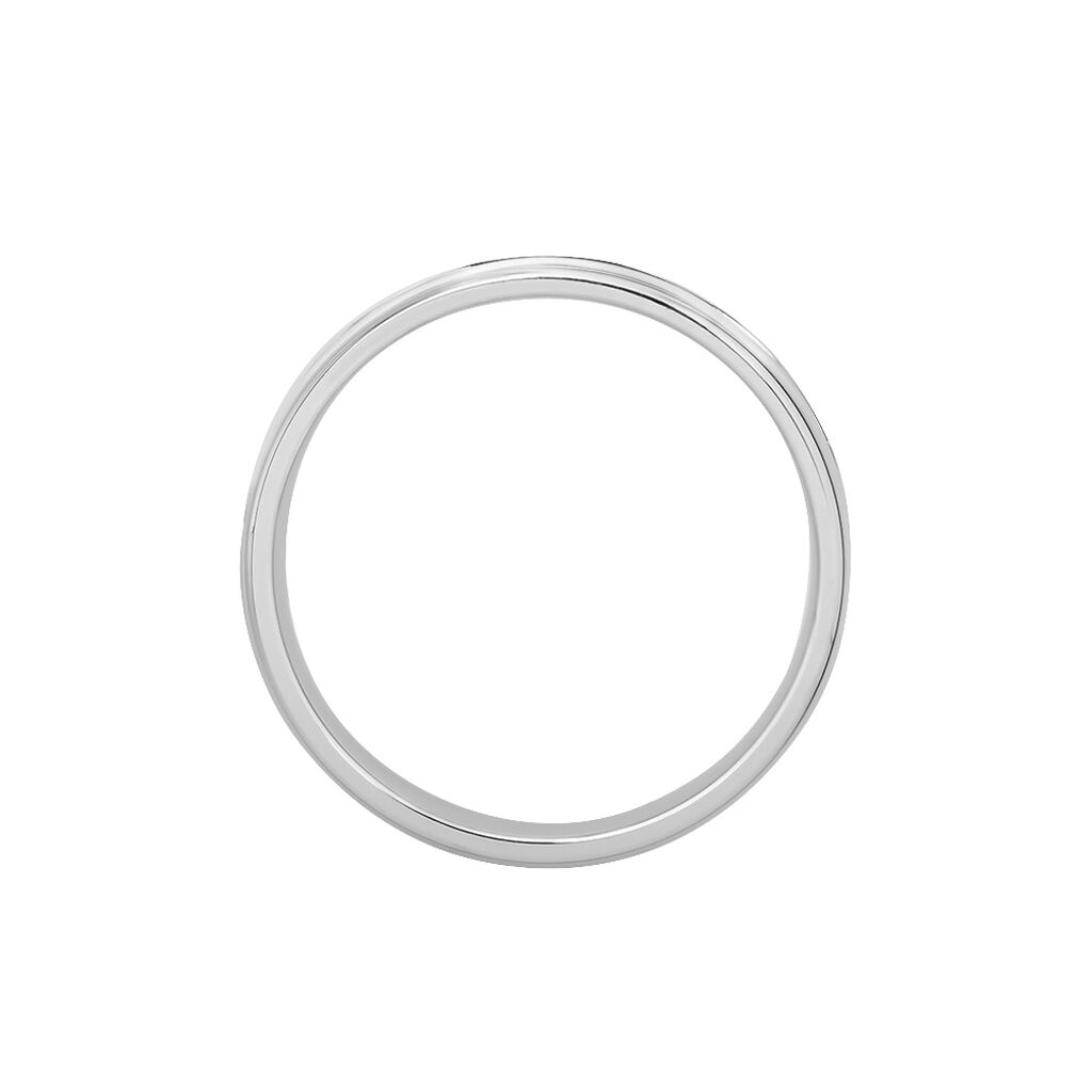 Alliance Shalena Ruban Plat Or Blanc - Alliances Unisex | Histoire d’Or