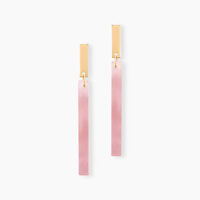 Boucles D'oreilles Pendantes Halcyone Or Jaune Calcédoine