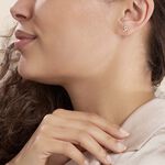 Boucles D'oreilles Puces Daria C&oelig;ur Or Jaune Oxyde De Zirconium - Clous d'oreilles Femme | Histoire d&rsquo;Or