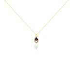 Collier Dalil Or Jaune Amethyste Oxyde - Colliers Femme | Histoire d&rsquo;Or