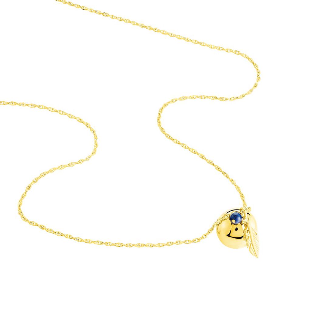 Collier My Bola Acier Jaune Aventurine - Bolas de grossesse Femme | Histoire d’Or