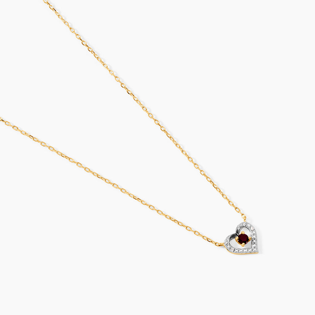 Collier Bengt Or Jaune Rubis Diamant - F&ecirc;te des m&egrave;res Femme | Histoire d&rsquo;Or