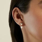 Boucles D'Oreilles Pendantes Loving Pearl Or Jaune Perles - Boucles d'oreilles pendantes Femme | Histoire d&rsquo;Or