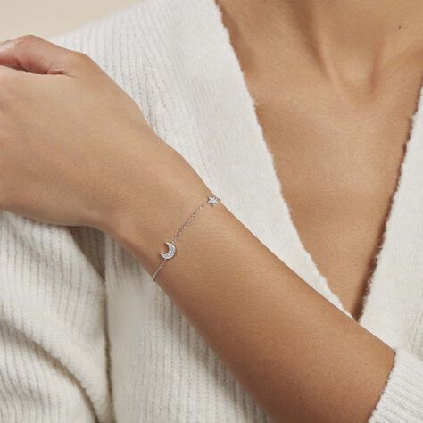 Bracelet Theoline Argent Blanc Oxyde De Zirconium - Bracelets Femme | Histoire d’Or