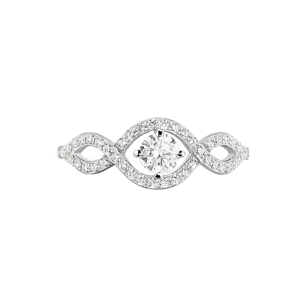 Bague Argent Katerina Oxydes De Zirconium - Bagues solitaires Femme | Histoire d’Or