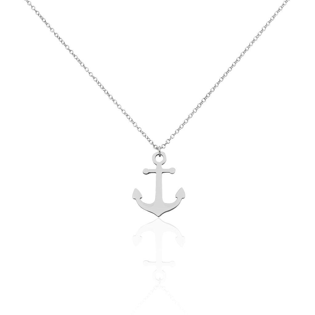 Collier Sacha Argent Blanc - Colliers fantaisie Homme | Histoire d’Or