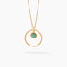 Collier Amalthea Plaqué Or Doré Aventurine Vert - Colliers fantaisie Femme | Histoire d’Or