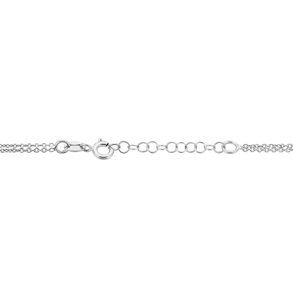 Chaîne De Cheville Noelle Argent Blanc - Chaînes de cheville Femme | Histoire d’Or