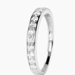 Alliance Rhea Ld Platine Blanc Diamant Synth&eacute;tique - Alliances Femme | Histoire d&rsquo;Or