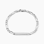 Bracelet Identit&eacute; Vila Argent Blanc - Gourmettes Femme | Histoire d&rsquo;Or