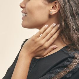 Boucles D'oreilles Puces Vrille Ovale Or Jaune Topaze - Clous d'oreilles Femme | Histoire d’Or