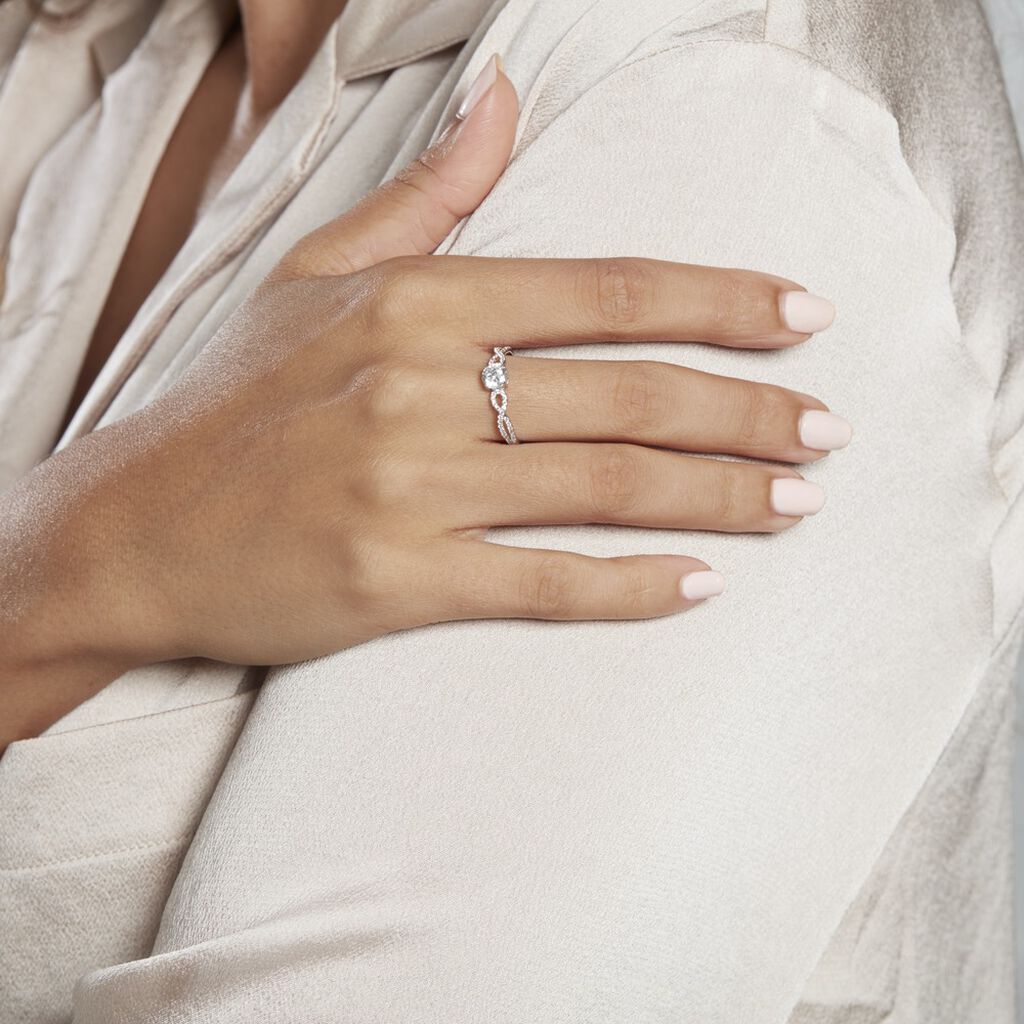 Solitaire Or Blanc Sevastiane Oxyde De Zirconium - Bagues solitaires Femme | Histoire d’Or