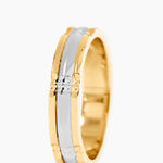 Alliance Marvin Demi Jonc Classique Or Bicolore - Alliances Unisex | Histoire d&rsquo;Or