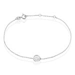 Bracelet Hajila Or Blanc Diamant - Bracelets Femme | Histoire d&rsquo;Or