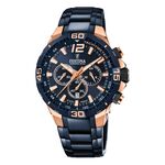 Montre Chrono Bike Bleu - F&ecirc;te des p&egrave;res Homme | Histoire d&rsquo;Or