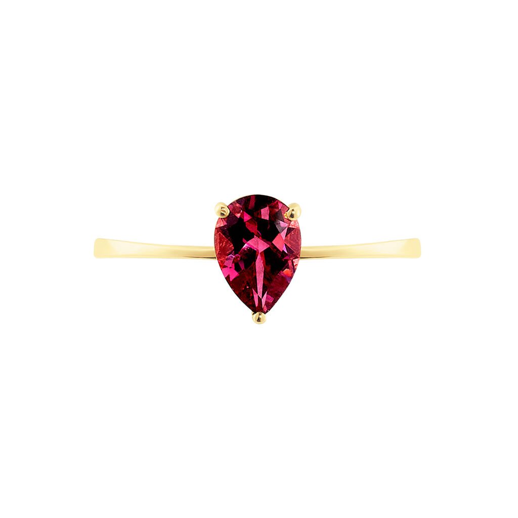 Bague Rhodolite Fever Or Jaune Rhodolite - Bagues solitaires Femme | Histoire d&rsquo;Or
