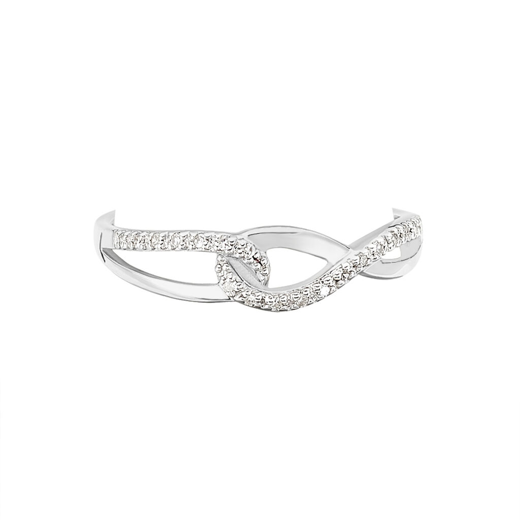 Bague Osanna Or Blanc Diamant - Bagues avec pierre Femme | Histoire d’Or